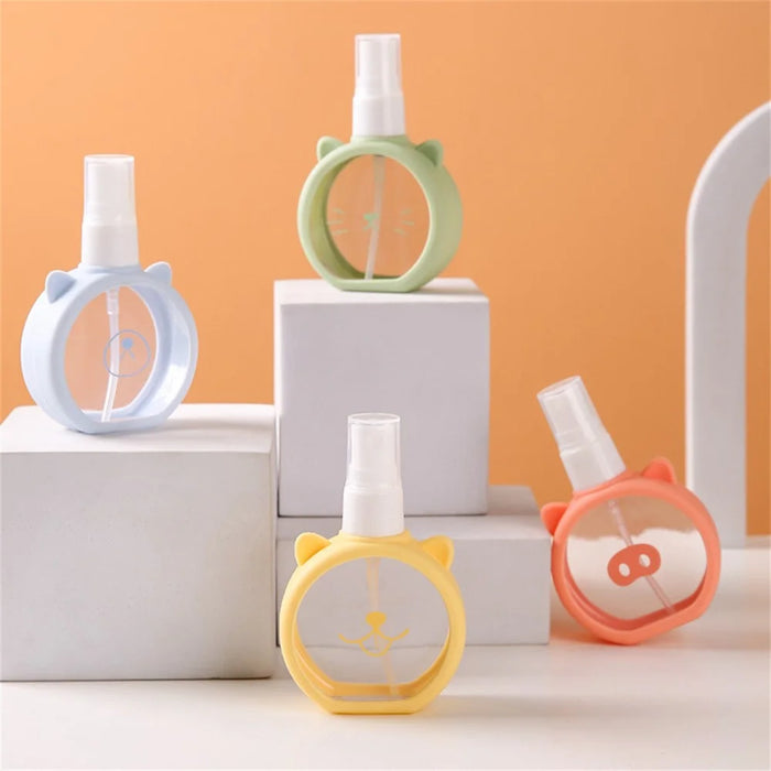 Perfume Travel Refillable Bottle Cartoon Mini Spray Bottle Alcohol Refill Mist Sprayer - Pink - 7