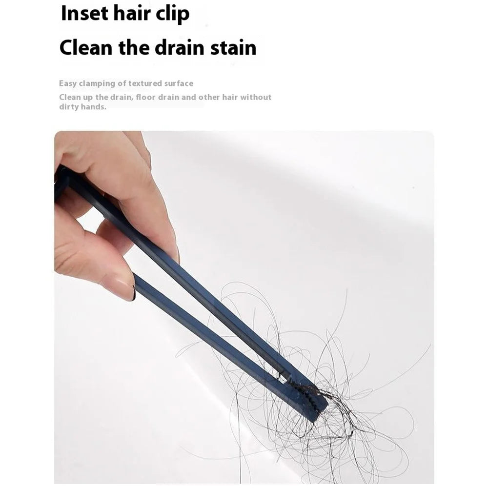 Rotating Cleaning Brush Hard Bristle Bathroom Tile Scrubber Floor Wall Crevices Grout Cleaning Brush - Purple - 7