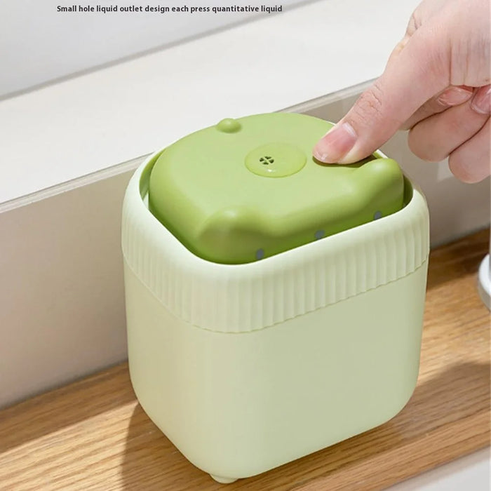 Cute Cat Shaped Dish Soap Dispenser Kitchen Sink Liquid Soap Pump Detergent Dispenser - Yellow - 5