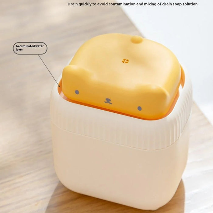 Cute Cat Shaped Dish Soap Dispenser Kitchen Sink Liquid Soap Pump Detergent Dispenser - Yellow - 6