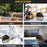 120 x 55 x 120cm Outdoor Industrial Fan Dust Cover Oxford Cloth Waterproof Protective Cover - 7