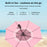 3 In 1 Summer UV Protection Portable Misting Umbrella with Cooling Fan ( Battery Operated ) - Pink - 2