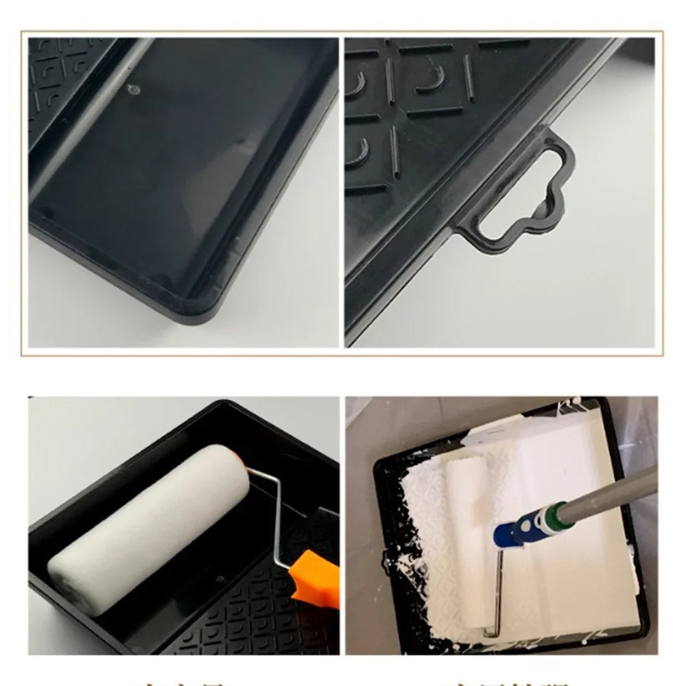 Paint Roller Tray Large Capacity Painting Tool for Latex and Wall Paint Easy Clean Sturdy Design with Handle - 2