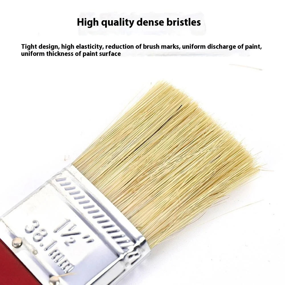 Paint Brush Natural Bristle Cleaning Brush for Latex Paint / Emulsion / Adhesive Application - 5