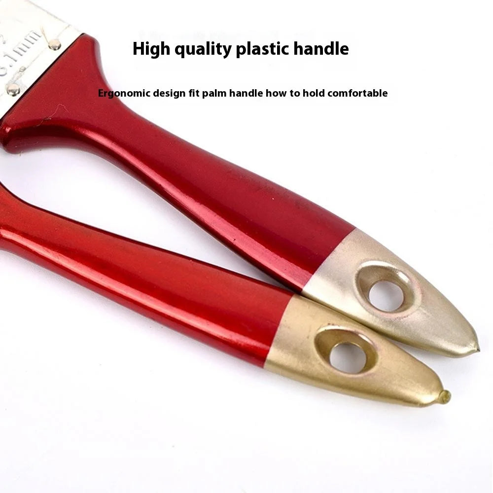 Paint Brush Natural Bristle Cleaning Brush for Latex Paint / Emulsion / Adhesive Application - 7