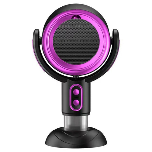 Portable Exhaust Hood Desktop Range Hood 2 Gears Rechargeable Kitchen Exhaust Fan - Black+Purple - 1