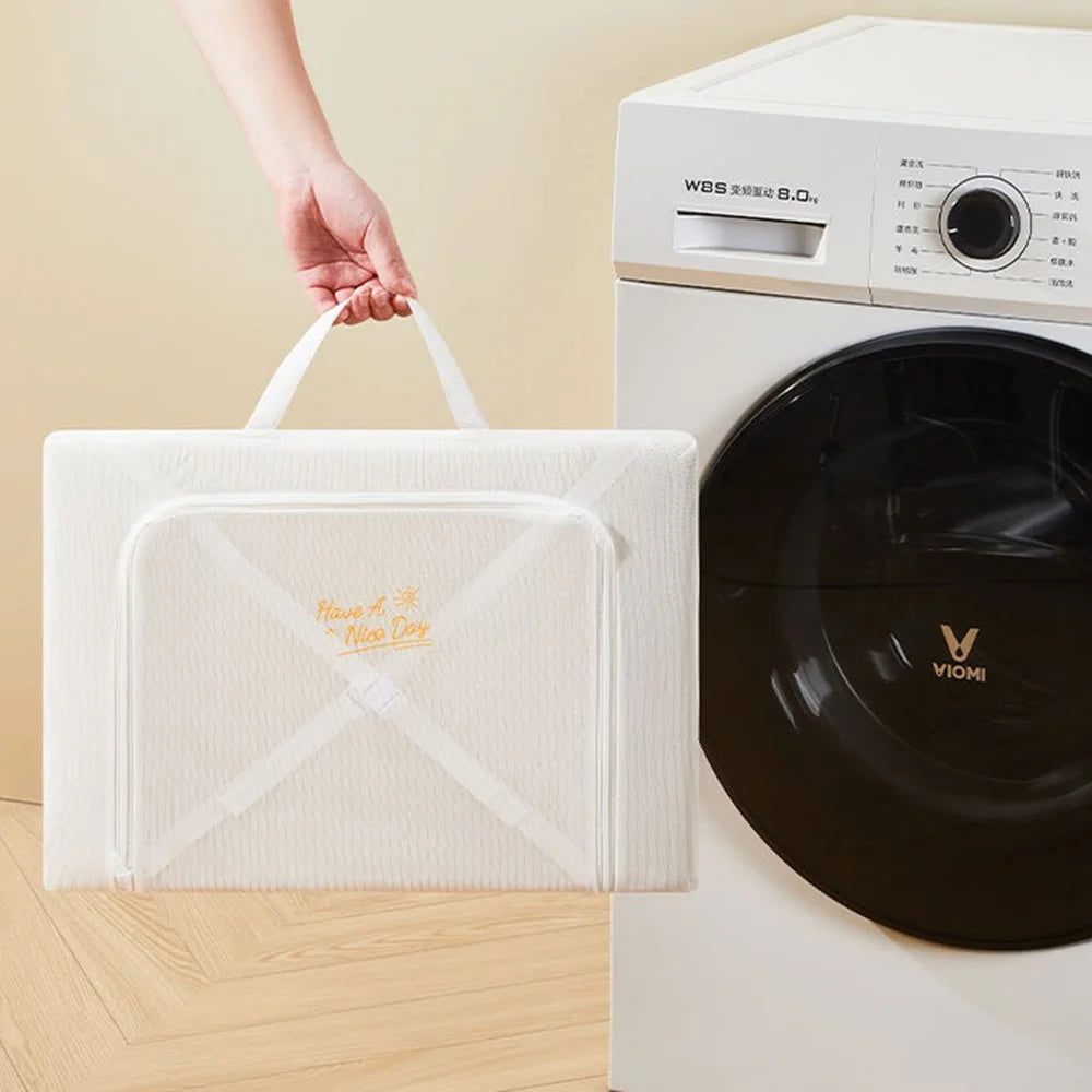 Size M Sweater Washing Bag Laundry Net for Wool Knitwear Protection Mesh Zippered Pouch - 2