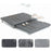 2Pcs / Set Nesting Dish Drying Mat Diatomite Kitchen Countertop Absorbent Draining Shelf - Leaves - 2