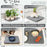 2Pcs / Set Nesting Dish Drying Mat Diatomite Kitchen Countertop Absorbent Draining Shelf - Leaves - 5