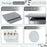 2Pcs / Set Nesting Dish Drying Mat Diatomite Kitchen Countertop Absorbent Draining Shelf - Leaves - 6