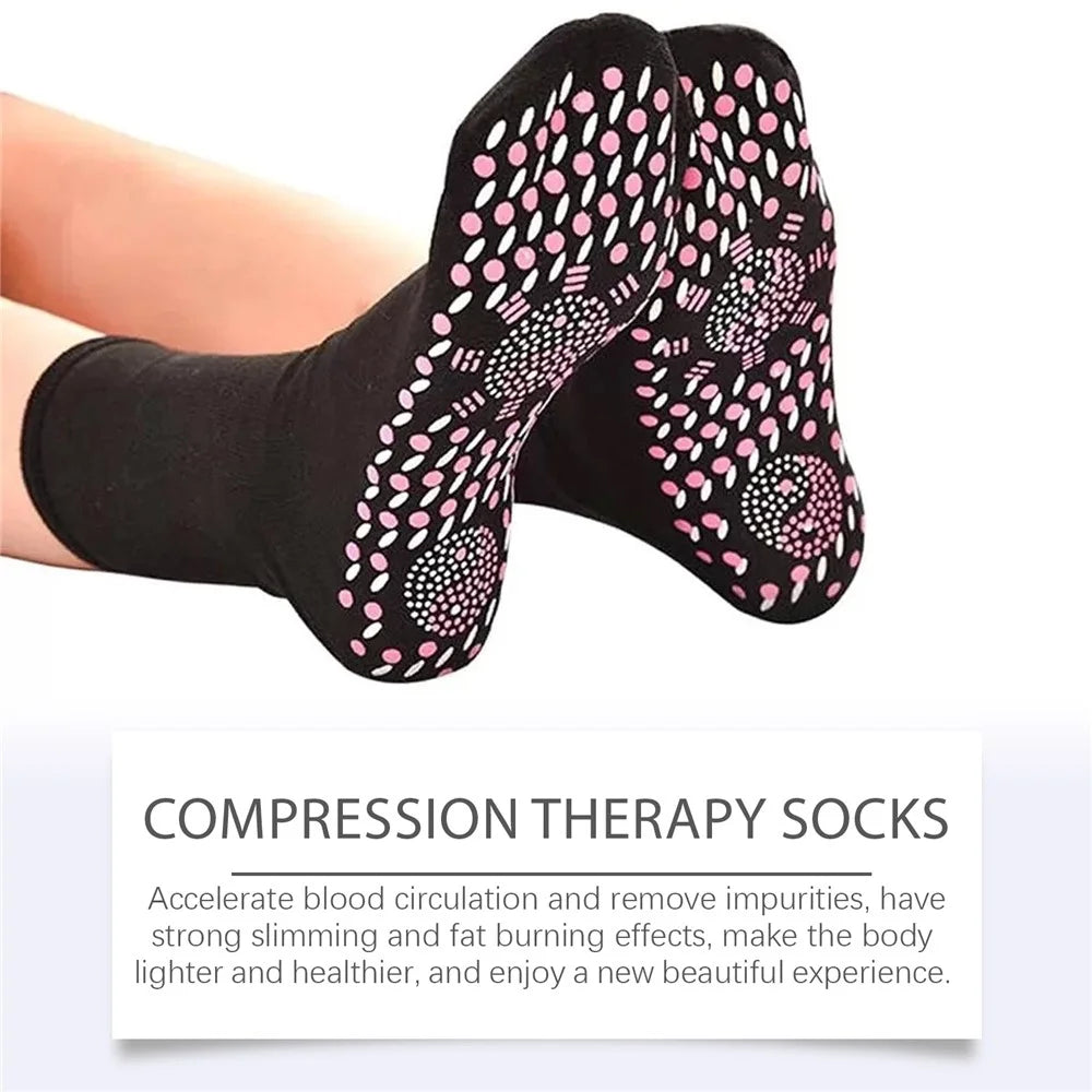 HOUKEA HK-B05-0034-01 Massage Socks Relieve Discomfort Warm Skin-Friendly Massage Care Socks - 3