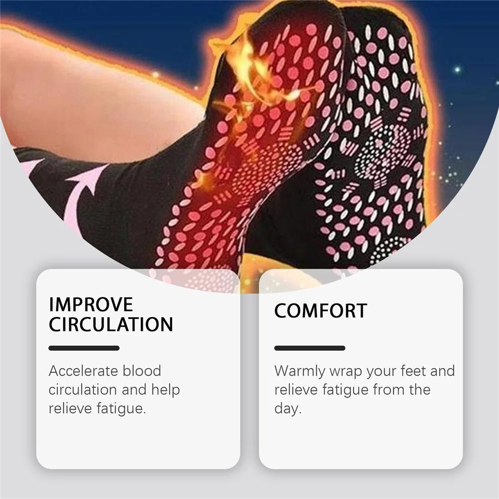 HOUKEA HK-B05-0034-01 Massage Socks Relieve Discomfort Warm Skin-Friendly Massage Care Socks - 4