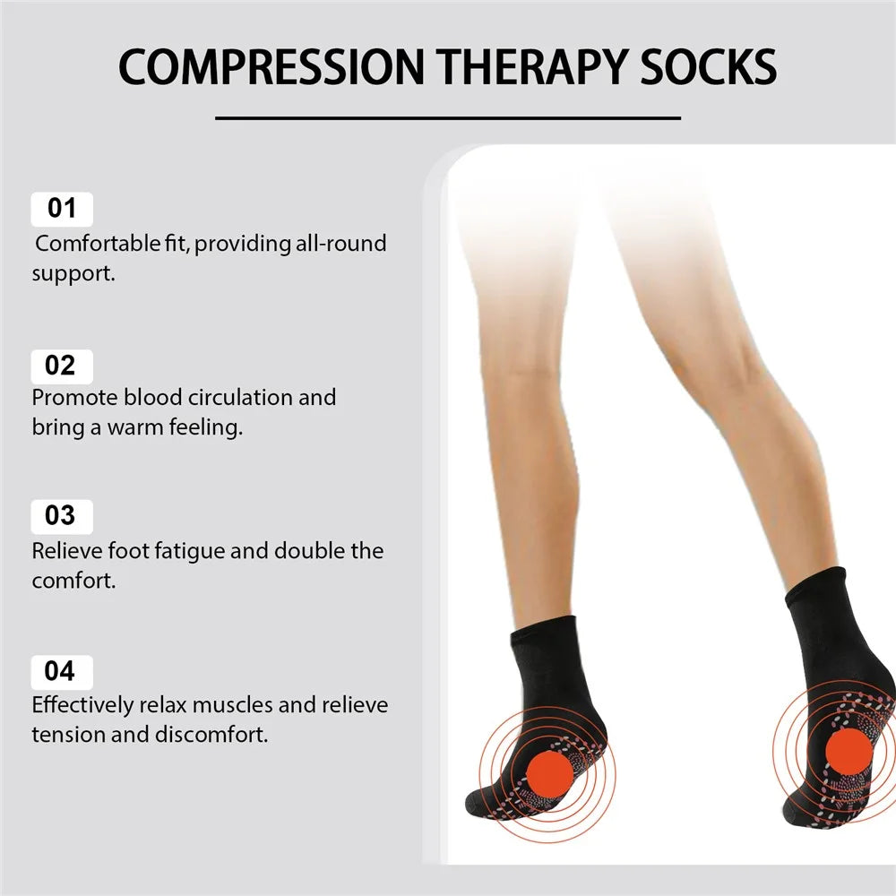 HOUKEA HK-B05-0034-01 Massage Socks Relieve Discomfort Warm Skin-Friendly Massage Care Socks - 7