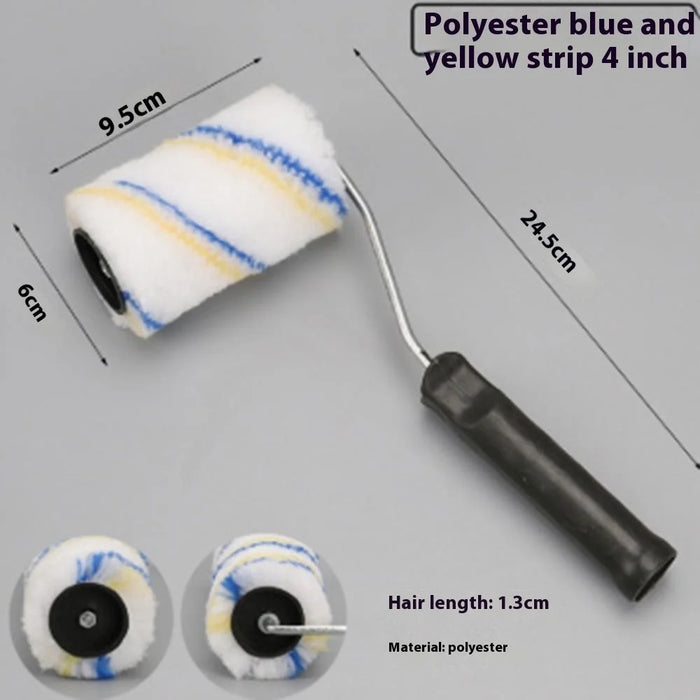 4 Inch Paint Roller Polyester Brush for Latex  /  Oil Paint Corner Edge Roller Brush - 4