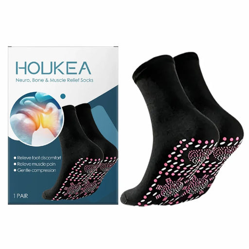 HOUKEA HK-B07-0115-01 Foot Care Socks Breathable Warm Support Relief for Foot Discomfort - 1