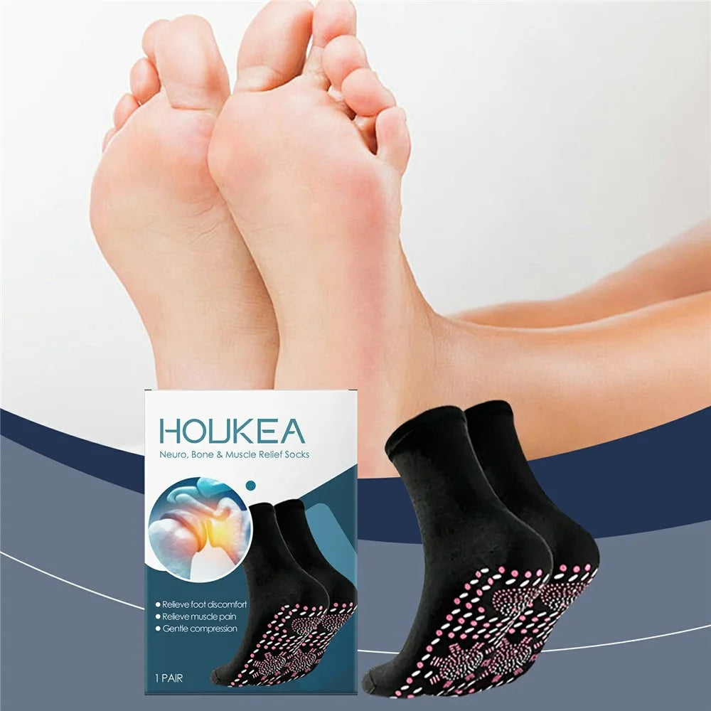 HOUKEA HK-B07-0115-01 Foot Care Socks Breathable Warm Support Relief for Foot Discomfort - 2