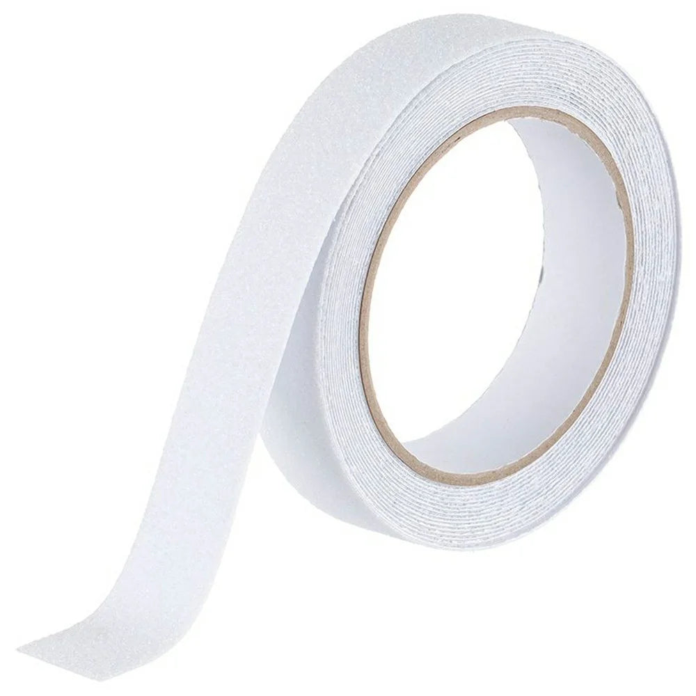 2.5cm PVC Anti Slip Tape Adhesive Safety Traction Tape Indoor Outdoor Sticker for Stair Floor , Length 10m - Transparent - 1