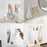 Stainless Steel Razor Holder Wall Mounted Bathroom Organizer Multi-Function Storage Rack Plug Cord Hanger - Natural - 7