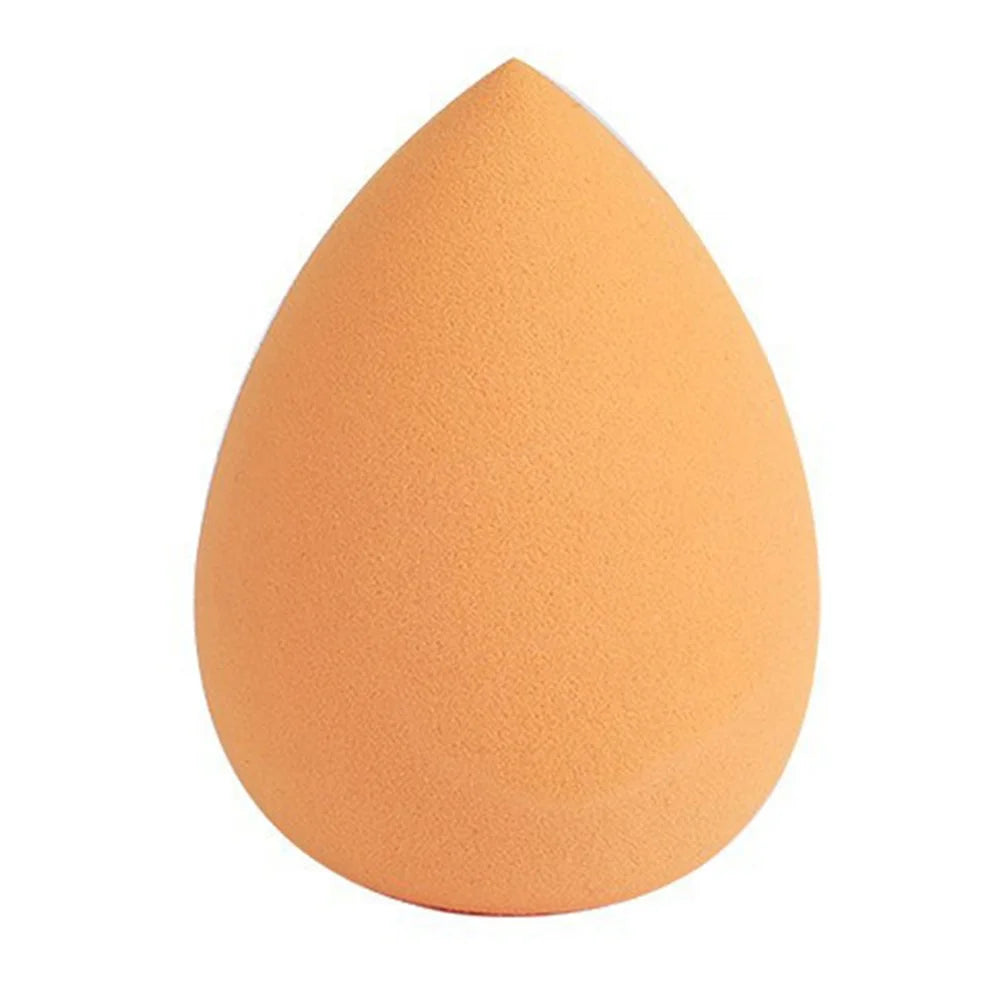 Makeup Sponge Blender Teardrop Beauty Egg Facial Cleansing Puff for Cosmetic Application / Skincare - Orange - 1