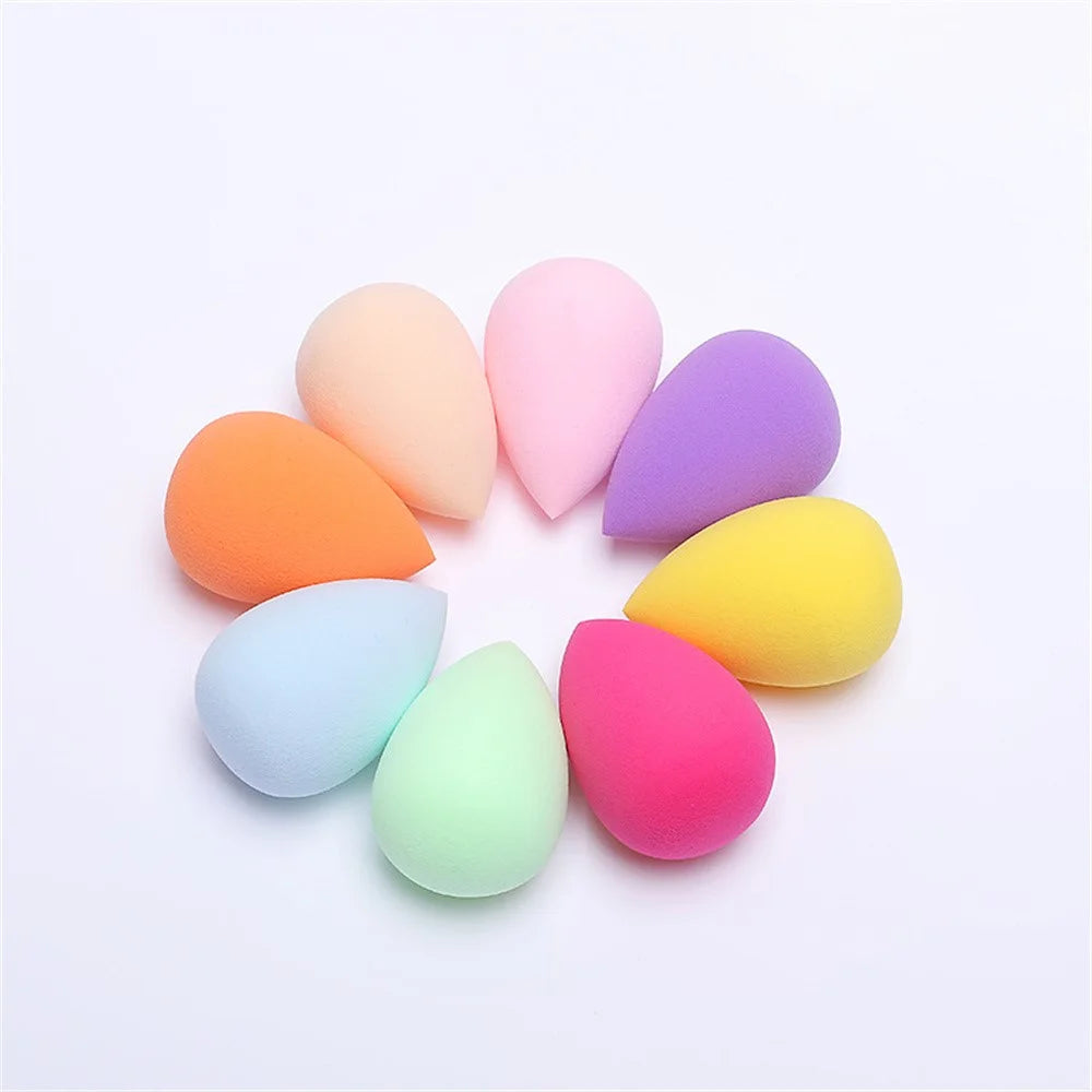 Makeup Sponge Blender Teardrop Beauty Egg Facial Cleansing Puff for Cosmetic Application / Skincare - Orange - 3