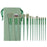 13Pcs Makeup Brush Set Cosmetic Brushes Soft Fiber Foundation / Contour / Blending Tools with Velvet Pouch - Green - 1