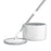 Rotating Single Bucket Mop Hands-Free Spin Mop Floor Cleaning Tool with 3 Microfiber Mop Heads - White - 1