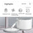 Rotating Single Bucket Mop Hands-Free Spin Mop Floor Cleaning Tool with 3 Microfiber Mop Heads - White - 2