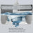 Rotating Single Bucket Mop Hands-Free Spin Mop Floor Cleaning Tool with 3 Microfiber Mop Heads - White - 4