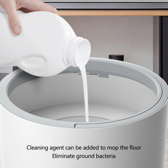 Spin Mop and Bucket Set Hands-Free Washing Floor Mops with 5 Microfiber Mop Pads Replacement - Green - 3
