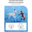 60x90cm Home Bathroom Floor Mat Soft Microfiber Water Absorbent Non Slip Rug - Blue - 4