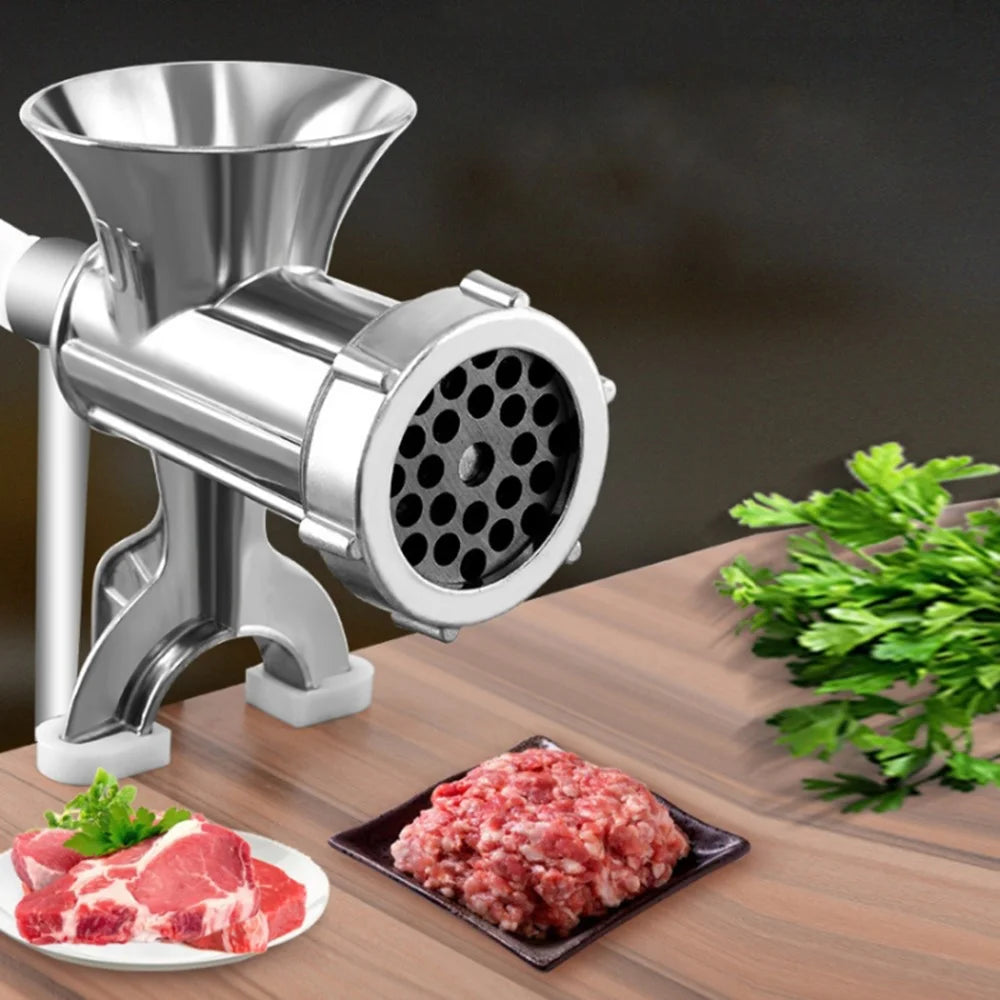 Manual Meat Grinder 10# Large Size Sausage Maker Multifunction Aluminum Alloy Kitchen Tool (No FDA Certification) - 2