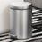 7L Round Stainless Steel Garbage Can Home Hotel Office Stylish Waste Container with Pedal - Steel Color - 1