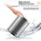 7L Round Stainless Steel Garbage Can Home Hotel Office Stylish Waste Container with Pedal - Steel Color - 5