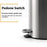 5L Round Stainless Steel Garbage Can Home Hotel Office Stylish Waste Container with Pedal - White - 2