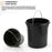 5L Round Stainless Steel Garbage Can Home Hotel Office Stylish Waste Container with Pedal - White - 4