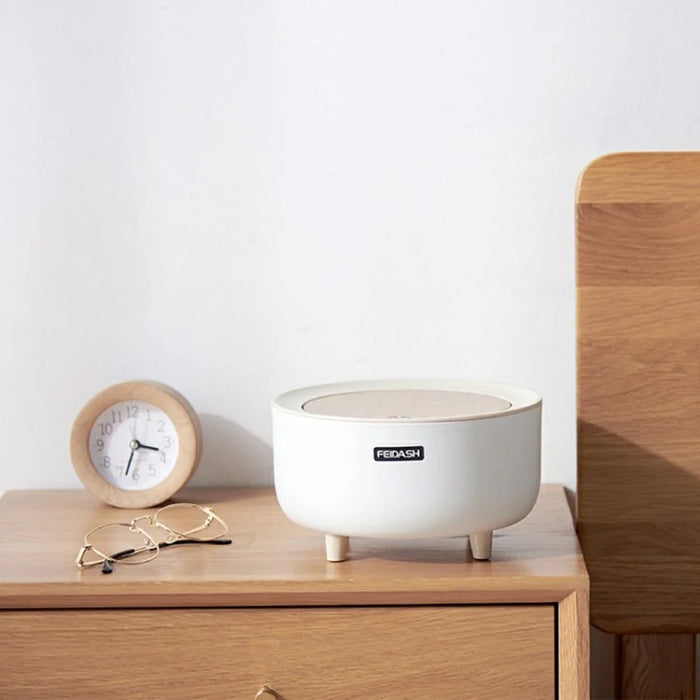 Mini Desktop Trash Can Push-Top Waste Bin 2L Round Student Dormitory Bedside Desk Storage Bucket - 4