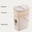 7L Tea Waste Bin PP Filtration Bucket Tealeaves Sanitary Container with Lid / Handle - 2