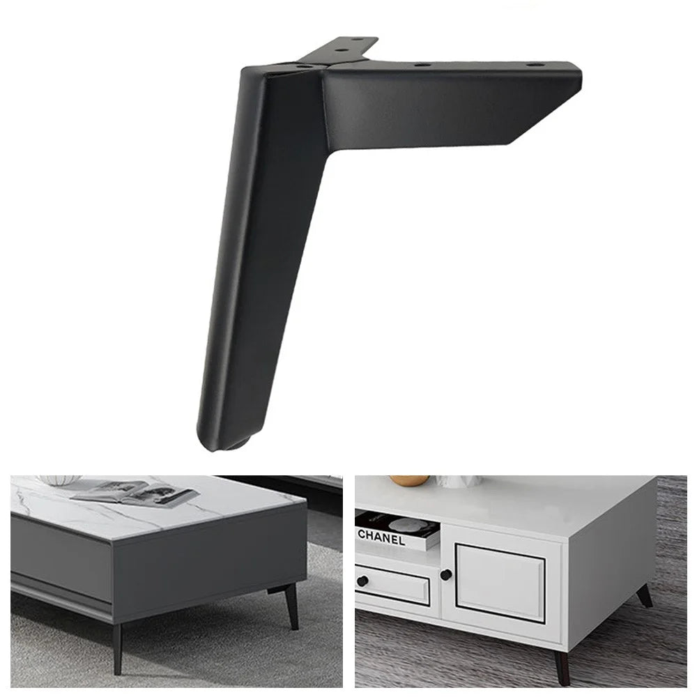 LH-FJ0039 15cm Metal Sofa Support Thickened Furniture Legs for Bed Dresser Chair Cabinet - Matte Black - 1
