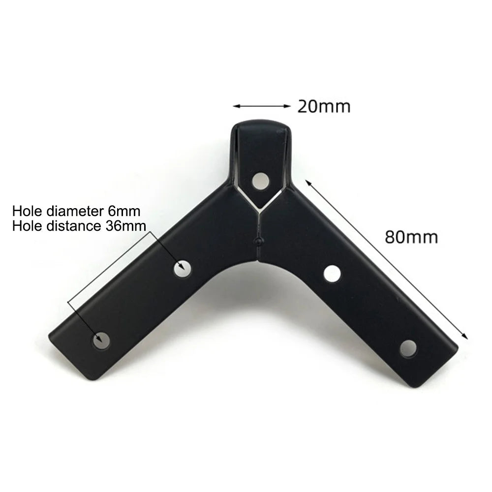 LH-FJ0039 15cm Metal Sofa Support Thickened Furniture Legs for Bed Dresser Chair Cabinet - Matte Black - 6