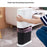 10L Oval Trash Can Wet and Dry Classification Waste Bins Press Type Slot Sanitary Bucket with Lid - White - 4