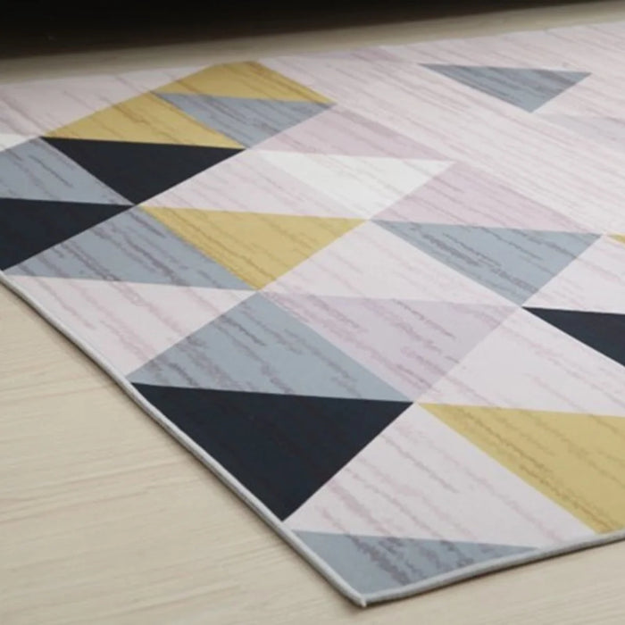 3D Geometric Floor Mats Rectangle Visual Illusion Area Rug 60 x 90cm Living Room Bedroom Carpet - Style 1 - 3
