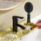 Keyboard Design TPR Sink Mat Draining Pad Countertop Anti Slip Splash Guard for Bathroom Kitchen - Green - 4