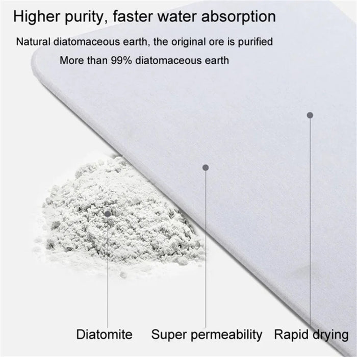 22.5 x 7cm Diatomite Drying Mat Absorbent Pad for Bathroom Sink Countertop Faucet Draining Pad - Style A - 3