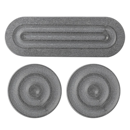 3PCS Bathroom Countertop Absorbent Mat Diatom Mud Kitchen Faucet Quick Dry Pad Drying Stone Tray - Dark Grey - 1