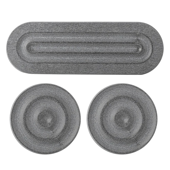 3PCS Bathroom Countertop Absorbent Mat Diatom Mud Kitchen Faucet Quick Dry Pad Drying Stone Tray - Dark Grey - 1