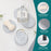 3PCS Bathroom Countertop Absorbent Mat Diatom Mud Kitchen Faucet Quick Dry Pad Drying Stone Tray - Dark Grey - 4