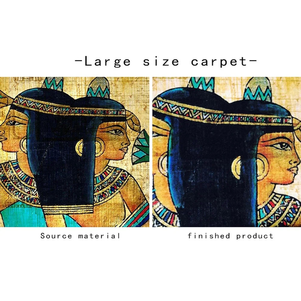 121.9 x 160cm Exotic Living Room Rug Anti-Slip Bedroom Vintage Carpet Flannel Baby Crawling Mat - DL0071 - 2