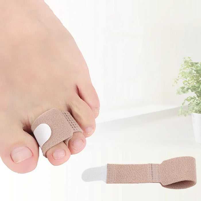 10PCS Toe Finger Straightener Nylon Toe Bounding Loop Fastener Corrector Bandage - Size: S - 2
