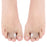 10PCS Toe Finger Straightener Nylon Toe Bounding Loop Fastener Corrector Bandage - Size: S - 3