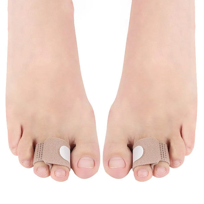 10PCS Toe Finger Straightener Nylon Toe Bounding Loop Fastener Corrector Bandage - Size: S - 3